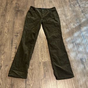 Women's size 12, Talbots/Heritage, dark green, corduroy pants.